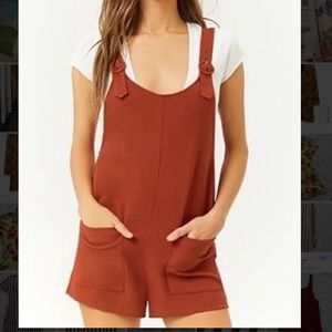Forever 21 Boxy Buckle-strap Romper